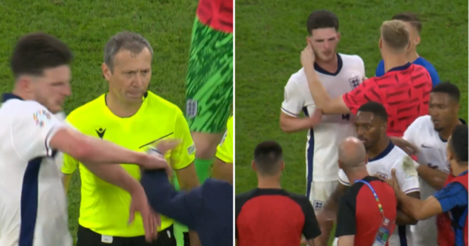 Declan Rice dijegal oleh rekan setimnya di Inggris setelah didorong oleh bos Slovakia

