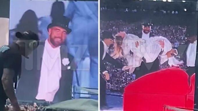 Taylor Swift mengundang Travis Kelce untuk tampil sandiwara bersamanya di atas panggung

