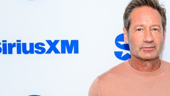 NEW YORK, NEW YORK - JUNE 26: David Duchovny visits SiriusXM Studios on June 26, 2024 in New York City. (Photo by Roy Rochlin/Getty Images)