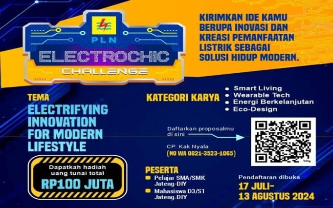 Pendaftaran Gratis, Ini Cara Ikutan PLN Electrochic Challenge Hadiah Rp100 Juta

