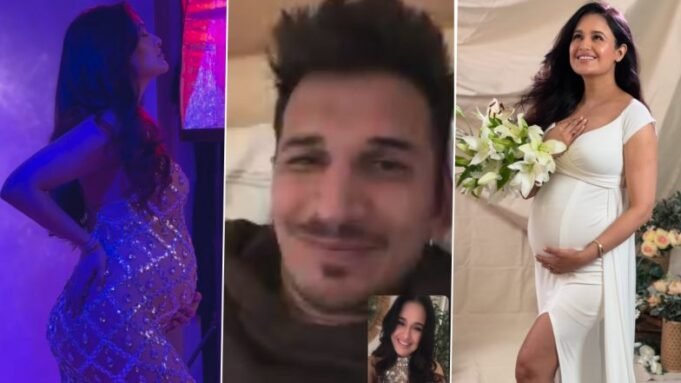 Yuvika Chaudhary memamerkan baby bump dalam balutan gaun cantik saat mengambil foto kehamilan bersama suaminya Pangeran Narula di FaceTimes (Tonton Video)

