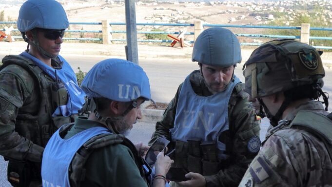 Blauhelmsoldaten der UN im Libanon.