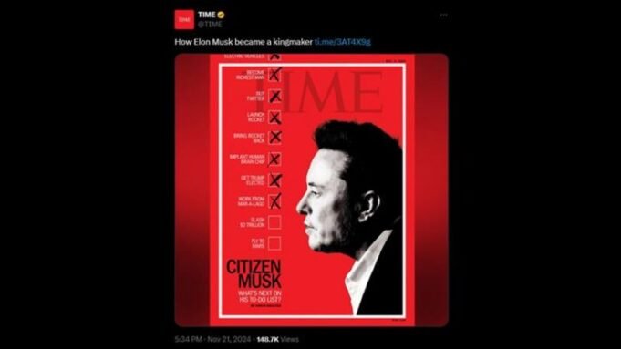 Elon Musk on Time Magazine Cover Page: Tech Billionaire Described as 